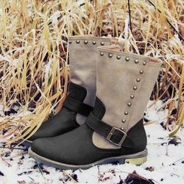 hot sale casual women shoes spring autumn section thick hightop womens boots trend comfortable soft outdoor women booties