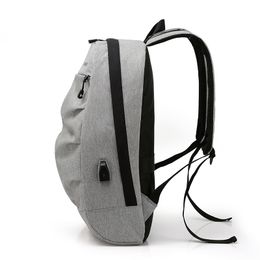 new mens and womens backpack korean leisure fashion computer bag large capacity mens middle school student usb backpack256K
