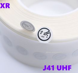 Impinj monza4 J41 sticker round RFID tag UHF sticker wet inlay 915mhz 868mhz EPC 6C adhesive passive RFID wet inlay paper label 15mm