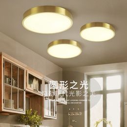 All copper LEDceiling lamp bedroom ceiling lampultra-thin led ceiling lighting ceiling lamps room aisle corridor balcony lamps