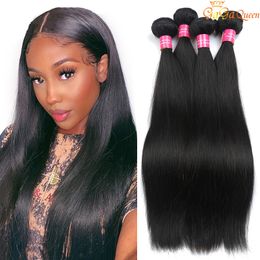 Wholesale Brazilian Virgin Hair Straight 3 Bundles Deal Brazilian Straight Hair Weave 9A Brazilian Human Hair Bundle