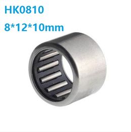 100pcs/lot Free shipping 8x12x10mm HK081210 HK0810 Double Way Needle Roller Bearing 8*12*10mm