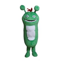 2019 Discount factory sale Custom Green Bugs Insect Mascot Costume Adult Size Costume With Fan Inside Head For Commercial Advertising