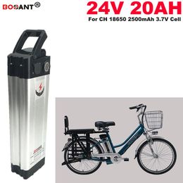 Silver Fish Electric Bicycle Lithium ion Battery 24v 20ah for Bafang BBSHD 250W 350w 500W Motor E-bike lithium ion battery 24V