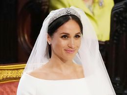 Luxury Meghan Markle Princess Crown With 1.5m Bandanas Royal Wedding Hair Accessories Headdress Tiaras