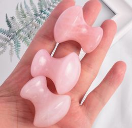 100% Natural Jade Guasha Board Beauty Mushroom Rose Quartz Gua Sha Scraping Massage Tool For Face Neck Body Slimming