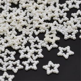 500pcs pearl Star phone patch Flatback button wedding appliques Lots mix DIY decoration