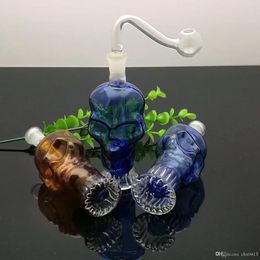 Mini Coloured bone glass pot Wholesale Glass bongs Oil Burner Glass Water Pipes Oil Rigs Smoking Free Shipping