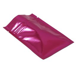 7.5*10cm 200pcs/lot Purple Resealable Aluminum Foil Packaging Bags Cosmetic Packing Mylar Bag Long Term Storage