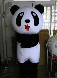 2019 High quality Adult Size Panda Mascot Costume EMS free shipping