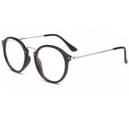 Wholesale- Frame Clear Blue Light Glasses Frame Computer Glasses Spectacles Round Transparent Female Women's Eyeglasses