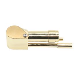 New Golden Smoke Compressor Brass Mini Pipe Portable Personality Creative Removable Metal Smoke Wholesale