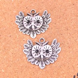 27pcs Charms big eye owl Antique Silver Plated Pendants Making DIY Handmade Tibetan Silver Jewelry 35*30mm