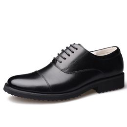 Men Officer Shoes Three Joint Men's Leather Uniform Military Business Shoes Black Luxury Design Formal Dress Men Flats