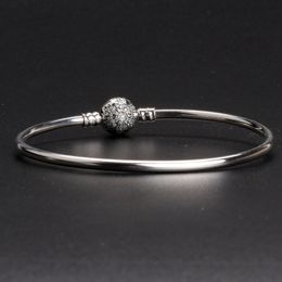 Wholesale-Snowflake ball head bracelet luxury designer jewelry with original box for Pandora 925 sterling silver CZ diamond ladies bracelet