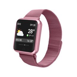 Smart Fitness Bracelet Watch Women Men IP68 Waterproof Multiple Sports Mode Heart Rate Monitor Smart Band For ISO Android