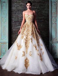 black gown with gold accents