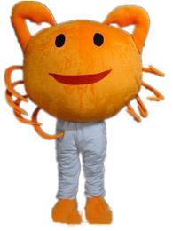 2019 factory hot the head an orange crab mascot costume for adult to wear for sale for party