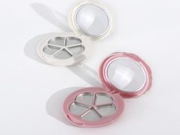 Empty tray flower five-segment lipstick eye shadow tray with lip brush with mirror