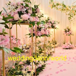 New style Star spring gold candle without light walkway stand for wedding event stage decoration decor1059