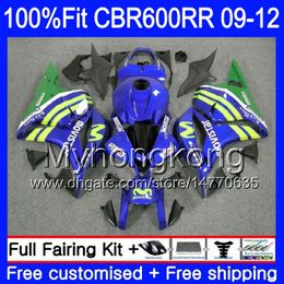 Injection For HONDA CBR 600RR 600F5 Movistar Blue hot CBR600RR 09 10 11 12 282HM.17 CBR 600 RR F5 CBR600 RR 2009 2010 2011 2012 Fairings kit