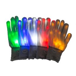 Halloween Christmas LED gloves party glow gloves Concert noctilucent luminous gloves finger Flash gifts WCW824