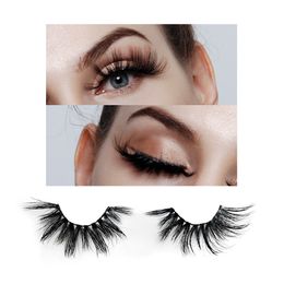 5D Eyelashes 25mm Big Eye lashes 12 Styles Long Thick Individual Handmade Natural Makeup Tools