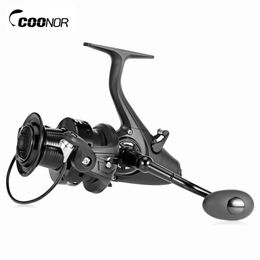 COONOR 11 + 1BB Gear Ratios to 5.1:1 Full WN5000-6000 Metal Spool Spinning Fishing Reel with Front Rear Drag For Fishing