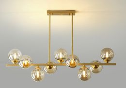 Brass Chandelier Lights Lighting For Living Room Lustre Bedroom Dining Copper Chandeliers Ceiling Lamp Bedroom Modern Salon Notices LLFA