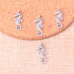 109pcs Charms double side seahorse hippocampus 22*8mm Antique Making pendant fit,Vintage Tibetan Silver,DIY Handmade Jewellery