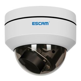 ESCAM PVR002 2MP HD 1080P IP PTZ Dome Camera 4X Zoom 2.8-12mm Lens Water Resistant Night Vision Motion Detection - White/US Plug