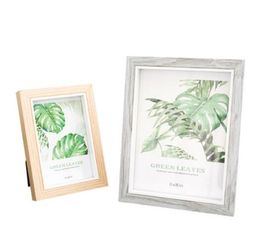 Photo frame set table creative European small luxury modern simple glass wood frame wall wooden wood Colour ornaments