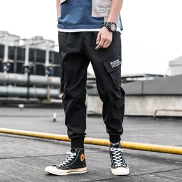 Cargo Harem Pants Mens Casual Joggers Baggy Tactical Trousers Harajuku Streetwear Hip Hop Fashion Swag