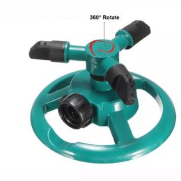 Garden Watering Tools Irrigation Law Sprinkler Automatic Three Arms 360 Degree Rotating Spray Nozzle