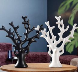 Modern creative ornaments, wealth tree, ceramic home, living room, porch, tea table, TV cabinet, decoration, ornaments, crafts