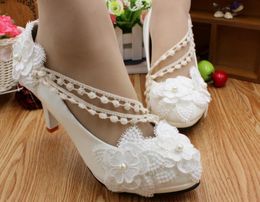 Hot Sale-2019 Women's shoes in Spring and Autumn with New style High heel fine heel round head Flower shoes heel 3cm,5cm,8cm,flat bottom@648