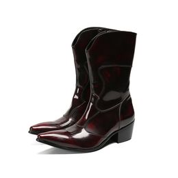 Descuento Botas Largas De Cuero De Los Hombres 2022 en venta en DHgate.com