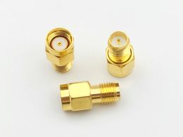 100pcs RP-SMA male jack center to RP-SMA female plug in series RF adapter