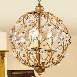 New led pendant K9 crystal chandeliers lamps for coffee shop bar club hotel restaurant decoration retro pendant lighting pendant lights