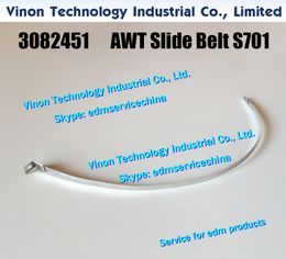 (2pcs/lot) 3082451 edm AWT Slide Belt S701 L=195mm Upper for Sodic BF275,A320D,A300W 90-type 0204163,MW403042A,S5711B19