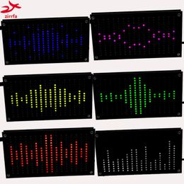 Freeshipping Diy Music Spectrum Display Big Size 256 Segment Sound Led Music Spectrum Electronic Diy Led Flash Kit 6 Colors