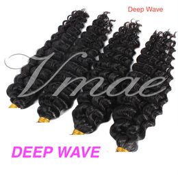 VMAE Factory Wholesale Mongolian Indian Virgin Water Wave Deep Wave Afro Kinky Curly U Tip Pre Bonded Human Hair Extensions