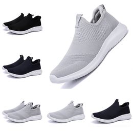 Designer Luxury womens mens running shoes black white Navy blue Laceless mens trainers Slip on sports sneakers Homemade brand Made in China