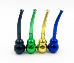 Manufacturers direct sales of mini-creative volcanic stone metal hoist two-color pipe and tobacco fittings complete set