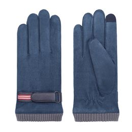 Fashion- 2018 Men Autumn WInter Gloves Fashion Warm Lining Gloves Male Touch Screen Driving riding Windproof