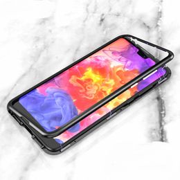 Magnetic Adsorption Tempered Glass Case For Huawei P20 Pro P30 Pro P30 Lite Mate 20Pro Mate 20 10 Nove 5i 4 Oneplus 7Pro