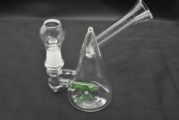 TOP quality Cone shape Glass Beaker Bong Heady Bongs mini Dab Rig Water pipe Thick oil rigs wax smoking hookah with 14mm tobacco Bowl