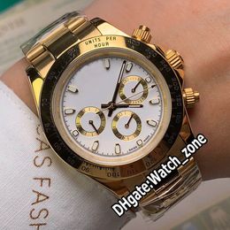 Cheap New 40mm m116508-0001 m116508 White Dial Automatic Mens Watch Sapphire 18K Yellow Gold Steel Bracelet High Quality Watches Watch_zone