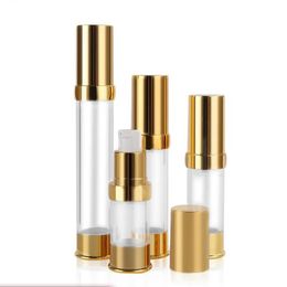 5ml 10ml 15ml 20ml 30ml Empty Vacuum Refillable Lotion Bottles Airless Pump Sample Bottle Makeup Tools for Travel F3374