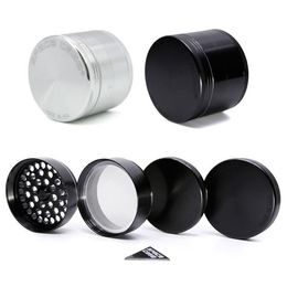 Space Case Grinder Herb Grinder Aluminium Alloy Metal Grinders 4 Layer 63mm Diameter Black Silver Available High Clone